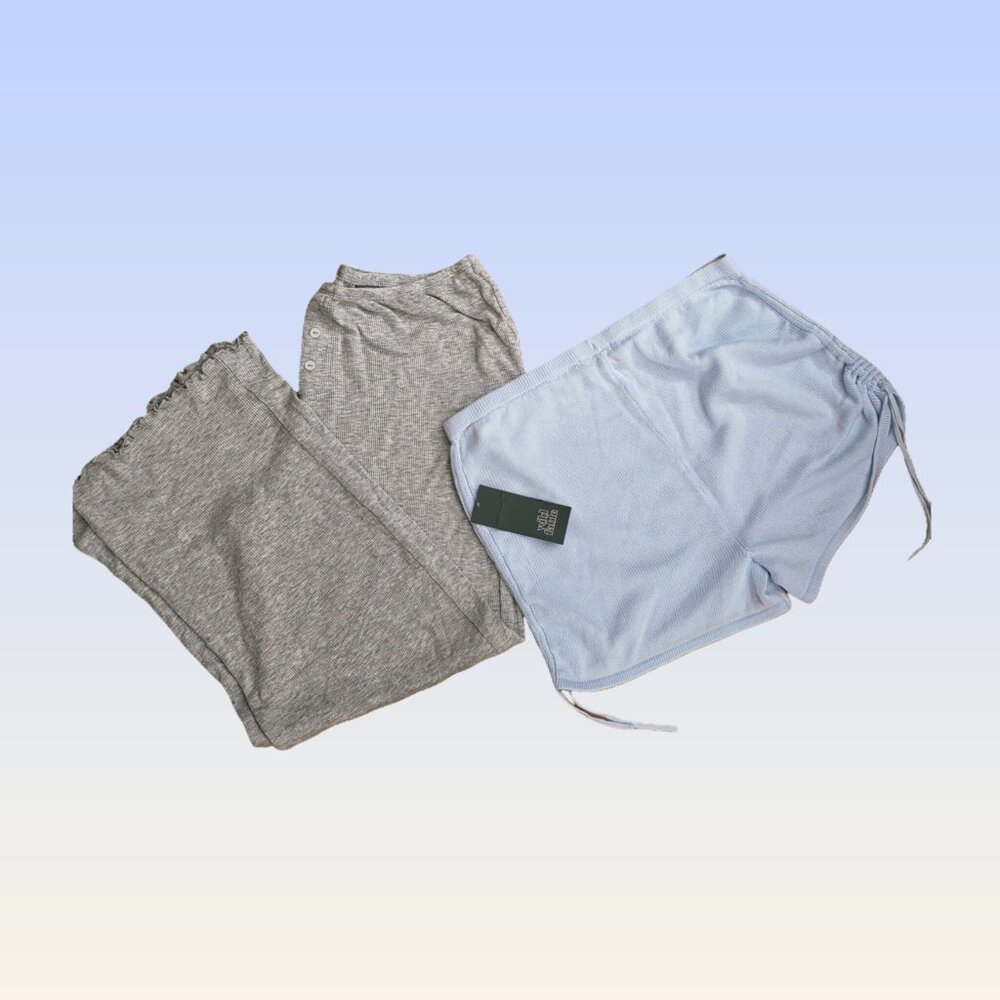 Colsie PJ Lounge Pants & Wild Fable Swim Cover-Up Shorts Bundle NWT Size SMALL